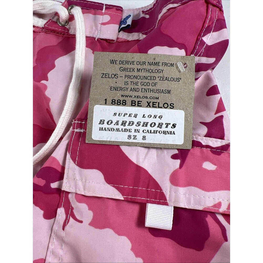 Women’s Long Board Shorts Size 8 (30 In Waist) Inseam 11 Inches Pink Camo New - Picture 5 of 8